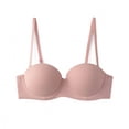 thumbnail image 3 of Womens Front Closure Bras Seamless Bra Feature V-Neck Soft Bra Style W-274 Pinks 75C, 3 of 3