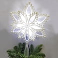 thumbnail image 2 of Holiday Time LED Christmas Tree Topper, White Snowflake, 12.5", 2 of 5