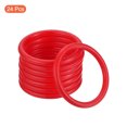 thumbnail image 3 of Unique Bargains 6cm Plastic Carnival Ringtoss Rings Hoop Party Favor Game, Red 24 Pack, 3 of 5