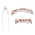 thumbnail image 1 of Hip Hop False Teeth Set Reusable Unfading Copper Halloween Festival Teeth Decoration Brace Rose Gold, 1 of 14