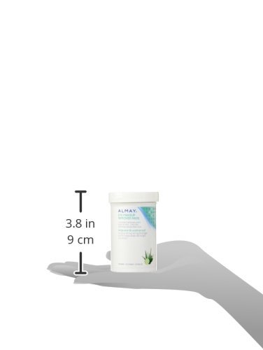 Almay Tampons Démaquillants pour les Yeux Biodégradables Longue Tenue & Hydrofuges, Lingettes Maquillage Hydrofuge