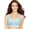 thumbnail image 1 of Bali Womens Comfort Revolution Smart Sizes Shaping Wirefree Bra, S, Blue Whimsy, 1 of 5