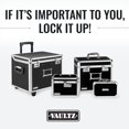 thumbnail image 2 of Vaultz Portable File Storage Box with Handle - 14.5" x 17.5" x 15.5" Letter/Legal Size Mobile Lock Box - Double Combination Locking Cabinet - Black, 2 of 10