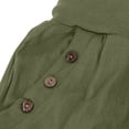 thumbnail image 3 of Pantalon Cargo Ample Décontracté pour Femmes, Uni, à Cordon de Serrage, Jambe Grand, Court, 3 of 5