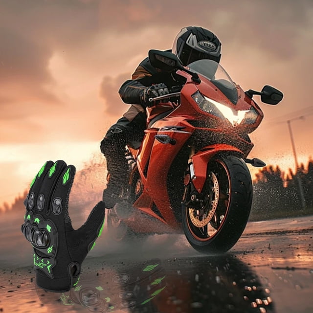 Dvkptbk Nylon Motorcycle Mittens Motorcycle Gloves Riding Gloves Suitable for 9.5cm/3.74Inches to 10cm/3.94Inches Palm Width Racing Motocross Riding Bike Gloves One Pair Automobiles & Motorcycles