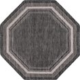 thumbnail image 1 of Unique Loom Tapis de Sol en Plein Air 5' x 5' Octogone Noir/gris, 1 of 1