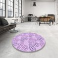 thumbnail image 4 of Ahgly Company Machine Washable Indoor Rectangle Transitional Purple Area Rugs, 4' x 6', 4 of 7