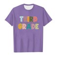 thumbnail image 4 of WEAIXIMIUNG T-Shirts pour Ados Preppy Mode pour Enfants Rentrée Scolaire Saison Imprimé Col Rond Manches Courtes T-Shirt Décontracté Haut (10), 4 of 4