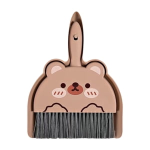 Luzkey Mini Balais et dustpan Set balais balais de nettoyage balais et balai pour la maison Salon Table Bureau Chambre à coucher Brown