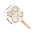 thumbnail image 3 of SXcggal Non Stick Egg Hamburger Frying Pan With Thickened Bottom And Deep Flat Bottom Induction Cooker Universal Mini Omelette Pan Multifunctional Healthy Unbreakable Kitchen Tools, 3 of 6