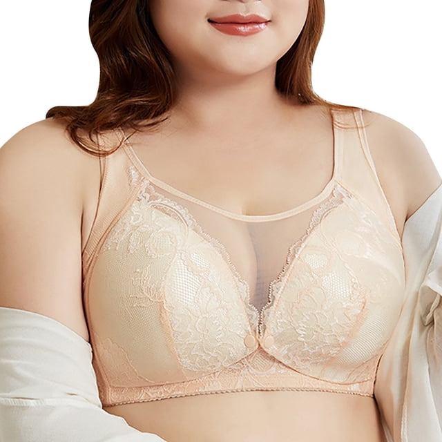 Clearance Sale 2025 Bra Ladies' Solid Breastfeeding Bra Front Vest Non Rim Cotton Fashion Underwear