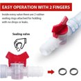 thumbnail image 2 of bedienty Sealing Valve Beer Bong Funnel Party Companion Spring Break Double tube, 2 of 6
