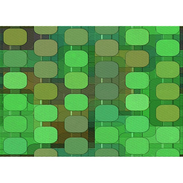 Ahgly Company Machine Washable Indoor Rectangle Transitional Neon Green Area Rugs, 2' x 3'