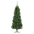 thumbnail image 1 of vidaXL Artificial Pre-lit Christmas Tree with Ball Set 240 cm Green, 1 of 5