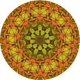 thumbnail image 1 of Ahgly Company Tapis Rond Lavable en Machine Intérieur Transitionnel Acajou Brun, 5 Pieds Rond, 1 of 7