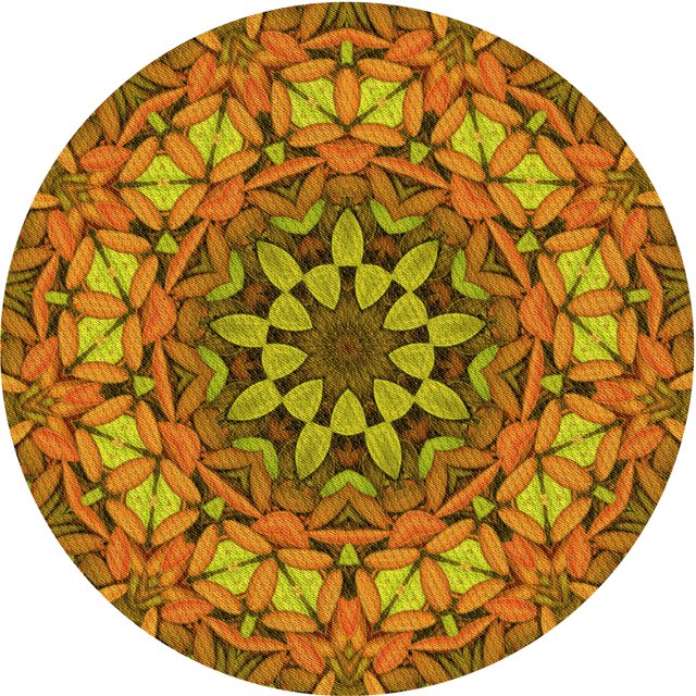 Ahgly Company Tapis Rond Lavable en Machine Intérieur Transitionnel Acajou Brun, 5 Pieds Rond