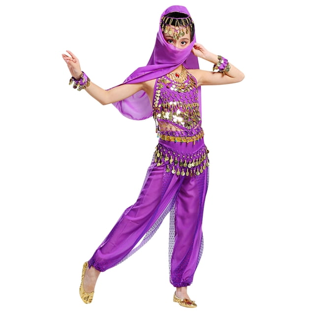 2025 Kids Indian Dance Matching Items s Performance Clothes For Teen s Crop Tops Sets