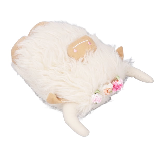 Un Jouet en Peluche Vache des Highlands, Poupée d'Animal de Ferme Douce et Câline pour Enfants et Adultes, Décor de Collection pour Chambre et Pouponnière