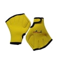 thumbnail image 1 of koolsoo Swimming Gloves Paddle Webbed Swim Gloves for Kayaking Diving Water Aerobics Yellow, 1 of 1