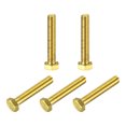 thumbnail image 1 of Unique Bargains Brass Hex Bolts, 5/16-18x1-3/4' 5 Pack Fully Thread Grade 4.8 Machine Screws, 1 of 4