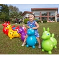 thumbnail image 1 of Gymnic Teal Rody Inflatable Bounce Horse with pump, 1 of 3