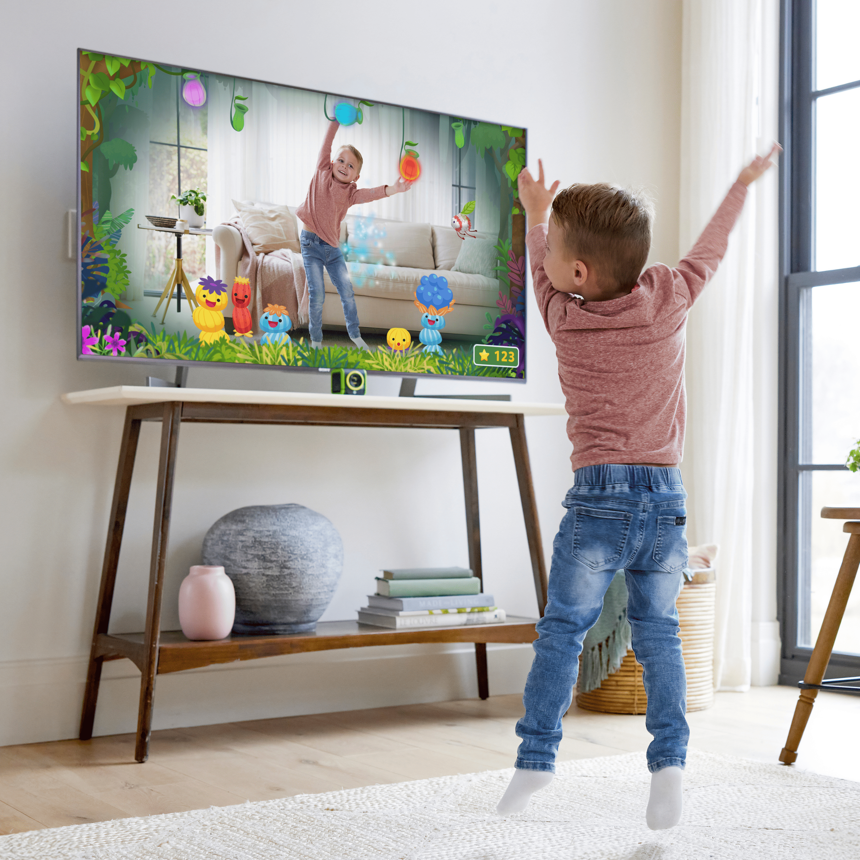 LeapFrog® LeapMove - Système de jeu vidéo d'apprentissage actif - Version francaise, 4-7 Ans