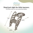thumbnail image 3 of Dolu Nuve Potty Toilet Training Seat with Adjustable Ladder for Kids, Stone Grey, 3 of 5