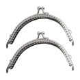 thumbnail image 4 of Youkk 2pack/lot Unique And Stylish Purses Kiss Clasp Lock Made With Plastic Easy silver 8.5CM 5Set, 4 of 6