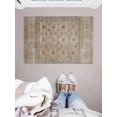 thumbnail image 4 of Tapis d'appoint Grand Zéro Leopold sable & bleu de 2 pi x 3 pi, 4 of 6