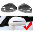 thumbnail image 2 of Mirror Cover Compatible For Audi TT TTS TTRS MK2 (8J) R8 (42) 2007-2014 Carbon Fiber Look/Gloss Black Exterior Rear View Cap Replacement(Carbon pattern), 2 of 7