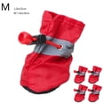 thumbnail image 1 of Aursykel Small Dog Shoes 4PC Waterproof Paw Protector with Reflective Straps Slip Resistant Dog Booties Adjustable and Soft Sole for Puppies Long Lasting Protects from Glass Stone Safe, 1 of 8