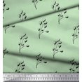 thumbnail image 2 of Soimoi Green Poly Georgette Fabric Berries Fruit Printed Fabric 1 Yard 52 Inch Wide, 2 of 3