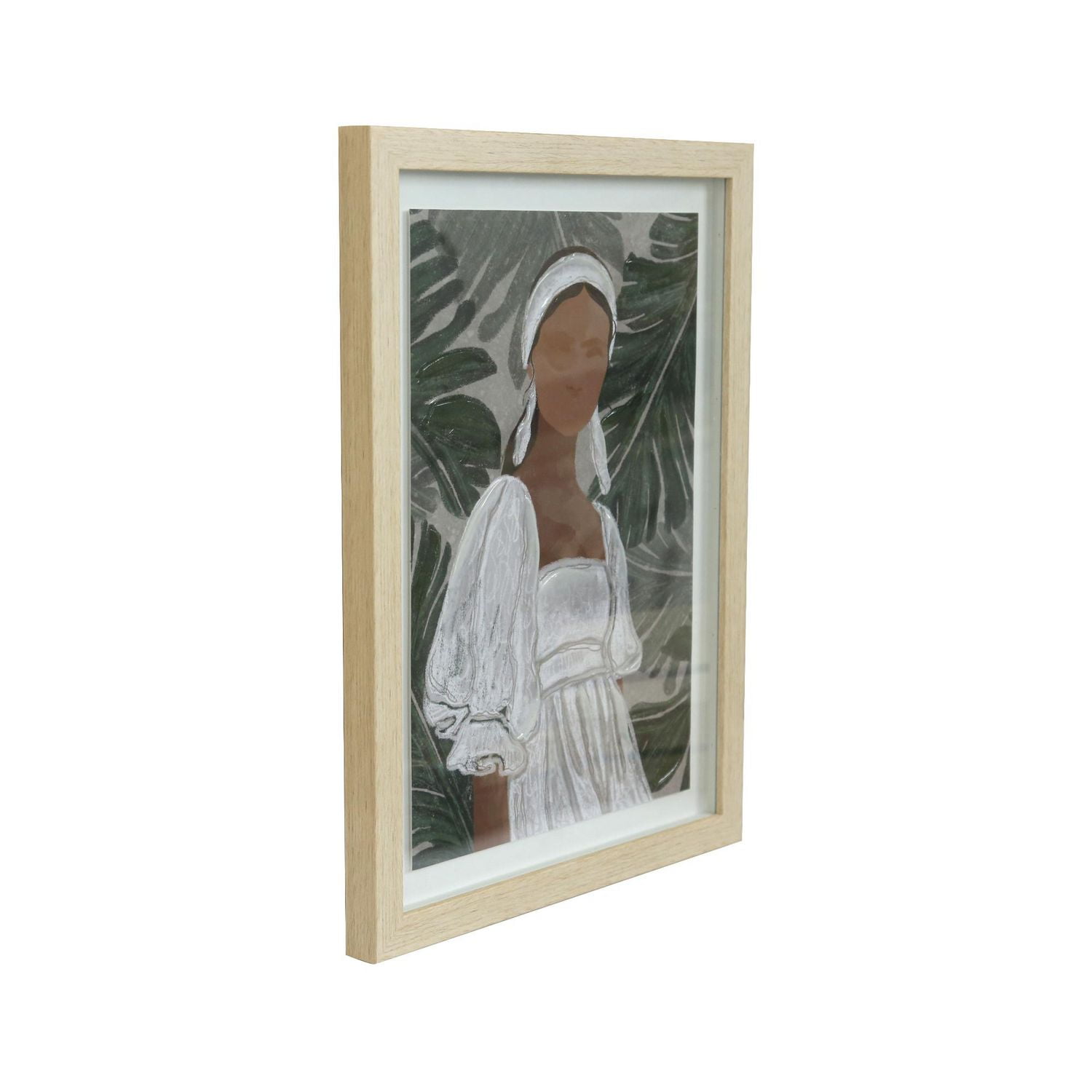 No Brand Framed 12x16 Lady Portrait Wall Art