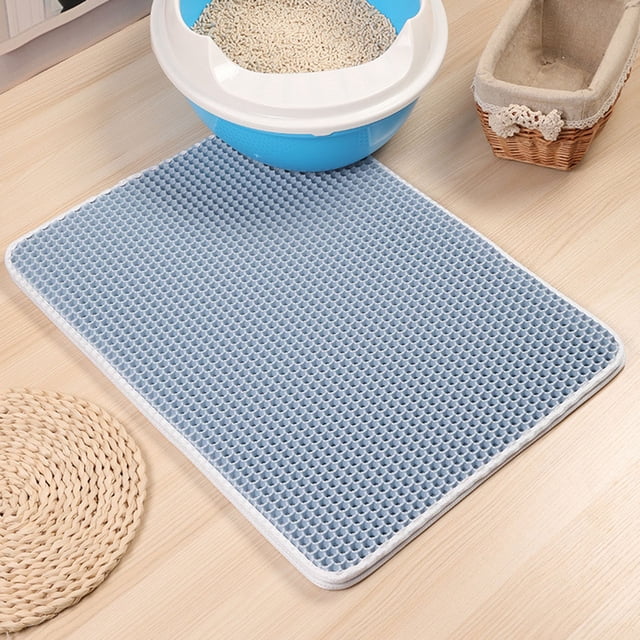 Pet litter Mat Double Layer Pad double layer pet Home Large Flexible EVA Washable Pet Box Pan Cushion Odorless Rug