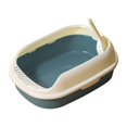 thumbnail image 2 of DOLITY Cat High Sided Open Top Kitten Potty Toilet Cat Litter Container Pet Navy, 2 of 9