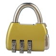 thumbnail image 2 of Luggage Locks,Padlock 3 Digit Combination Combination Lock Locker Lock Time-Tested Durability, 2 of 9