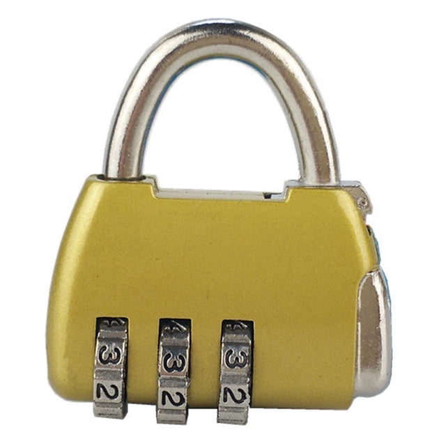 Digit Padlock 3 Digit Combination Lock Security Heavy Duty Zinc Alloy Luggage Locks for Suitcase