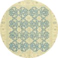 thumbnail image 1 of Ahgly Company Indoor Round Abstract Sage Green Oriental Area Rugs, 3' Round, 1 of 6