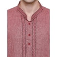thumbnail image 4 of Maple Clothing Kurta Pajama Set Indian Clothing for Men (Maroon, 5XL), 4 of 5