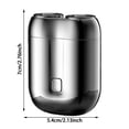 thumbnail image 2 of Rasoir Portable Mini IPX6 Multifonction Mini Rasoir à Sec Rasoir à Capsules pour Hommes Rasoir Nettoyage en Profondeur Hommes, 2 of 4