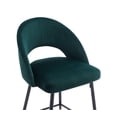 thumbnail image 2 of Plata Décor Velvet Stool with Black Metal legs, 2 of 4