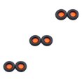 thumbnail image 2 of QualitChoice Coussinets d'Oreille Coussins Écouteurs de Jeu Coussinets Ronds en Cuir Manchon en Maille Coussinets de Rechange pour Skullcandy Hehs2.0 Orange Ensemble de 3, 2 of 6
