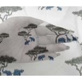 thumbnail image 4 of oneOone Viscose Chiffon Fabric Tree & Animals Ikat Printed Fabric 1 Yard 42 Inch Wide, 4 of 4