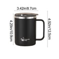 thumbnail image 3 of SSZMDLB Stainless Steel Water Cup 500ml, Double Layer Insulated Vacuum Cup, Leakproof Sealed Lid Coffee Cup Tea Cup for Office Travel Gym, Insulated Tumbler Thermal Mug, 3 of 6