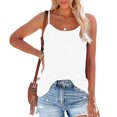 thumbnail image 2 of Yuyuzo Camisoles Débardeurs pour Femmes Sans Manches Hauts de Sortie Encolure Carrée Camis Décontractés Amples T-Shirts Tees, 2 of 7