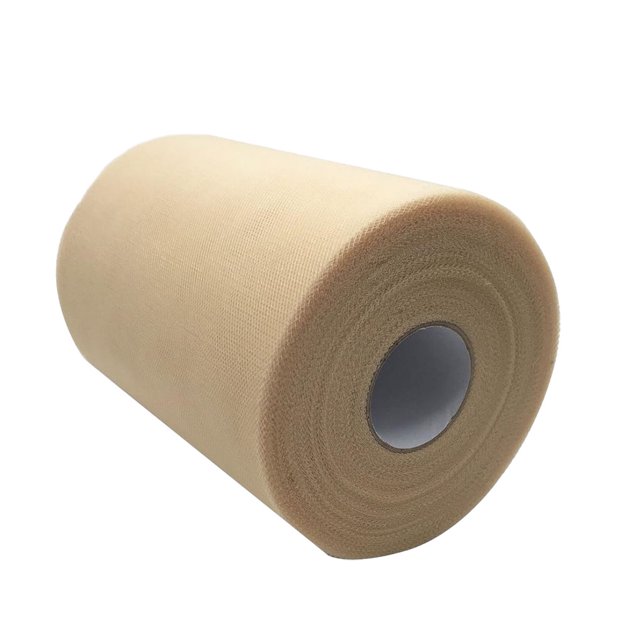 Transemion Multifunctional Tulle Roll Bolts - Party Supplies In Many Nice Colors Polyester C04cream-coloured 1 Pc