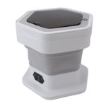 Portable Washing Machine, Mini Foldable Washer, Wash and Spin Combo, Dorm Travel Washer for Baby Clothes, Underwear, Pants, Sock