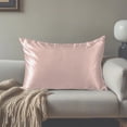 thumbnail image 4 of Deeceymbur Summer Ice Silk Pillowcase Fiber Pillow Core Isolation Cover Hotel Protective Breathable Household Sweat Absorption, 4 of 7