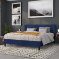thumbnail image 2 of Bedford Tufted Upholstered King Size Headboard in Navy Fabric, 2 of 6