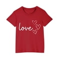 thumbnail image 2 of Rbaofujie T-Shirts Graphiques pour Fille à Imprimé Floral à Manches Courtes à Col Rond T-Shirts Hauts, 2 of 4